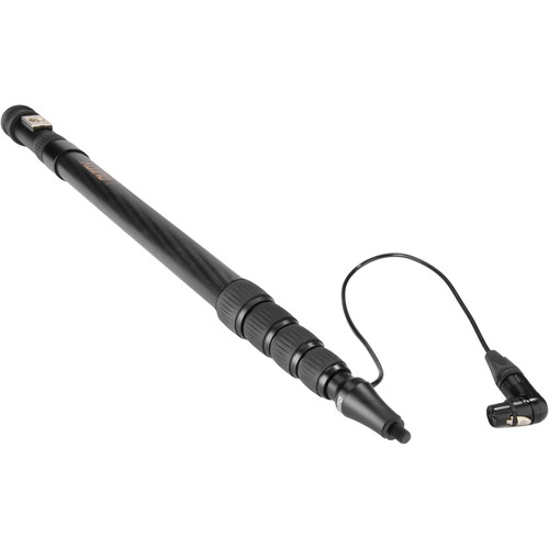 Auray CFP-58R Carbon Fiber Telescoping Boom Pole with Internal Cable & Side Exit XLR Base (8')