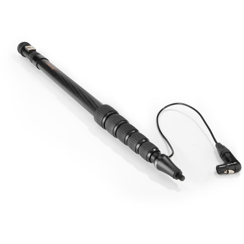 Auray CFP-68R Carbon Fiber Telescoping Boom Pole with Internal Cable & Side Exit XLR Base (7')