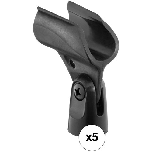 Auray MC-57DM Mic Clip for Shure SM57, SM58, and Similar Microphones (5-Pack)