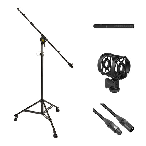 Auray MS-SB1W Studio Boom Microphone Stand Kit with Shotgun Microphone