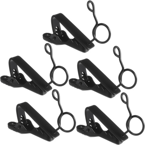 Auray Tie Clip for Pearstone OLM2, Senal OLM2, Sennheiser ME2, and Sony UWP-V Lavalier Mics (Pack of 5)