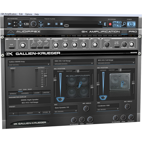 AUDIFIED GK Amplification 2 Pro - Bass Amplifier Emulation Plug-In (Download)