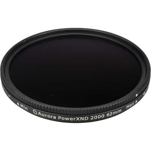 Aurora-Aperture 62mm PowerXND 2000 Variable Neutral Density 1.2 to 3.3 Filter (4 to 11 Stops)