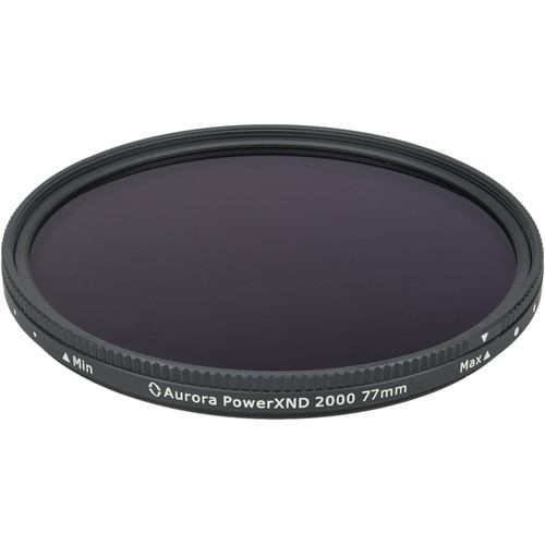 Aurora-Aperture 77mm PowerXND 2000 Variable Neutral Density 1.2 to 3.3 Filter (4 to 11 Stops)