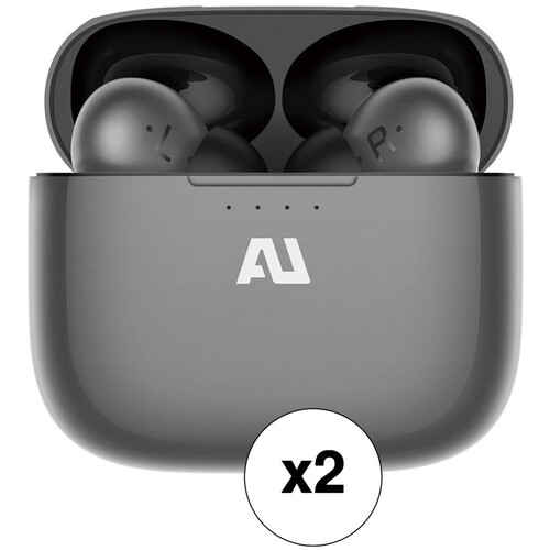 Ausounds AU-Frequency BT True Wireless In-Ear Headphone Kit (Gray, 2-Pack)