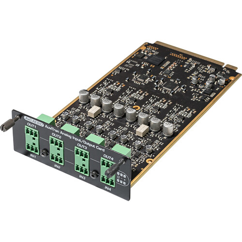 AuviTran Analog Input and Output Card with 4/In and 4/Out Card On Euroblock