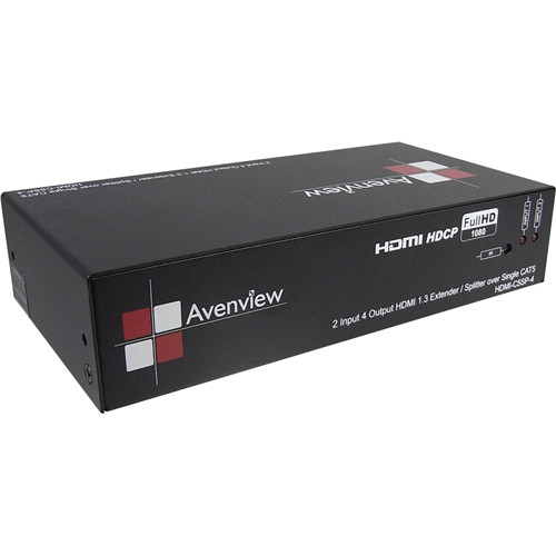Avenview HDM-C5SP-4 HDMI 1.3 over Single CAT5 Distribution Amplifier