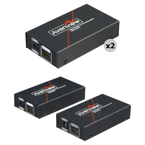 Avenview HDMI Unlimited LAN Extender Set with 1 x Transmitter & 3 x Receivers