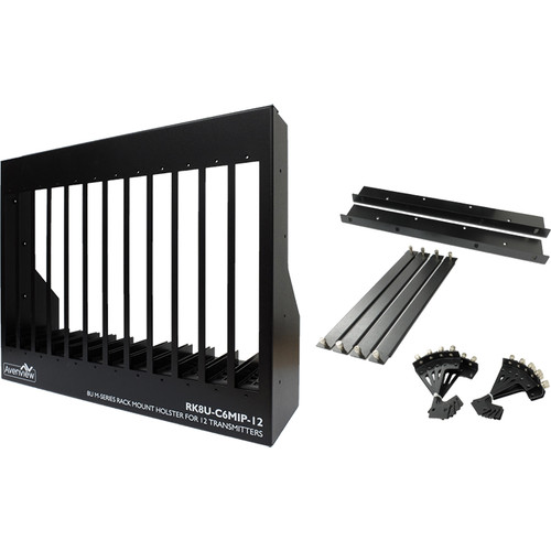 Avenview 8 RU 12-Slot Rack-Mount Chassis Holster for HDM-C6MWIP/HDM-C6MXIP Transmitters