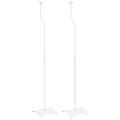 AVF Group Surround Sound Speaker Stands (Set of 2, White)