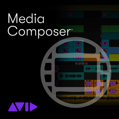 Avid Media Composer Standard with 1-Year Support Plan (Perpetual License, Download)