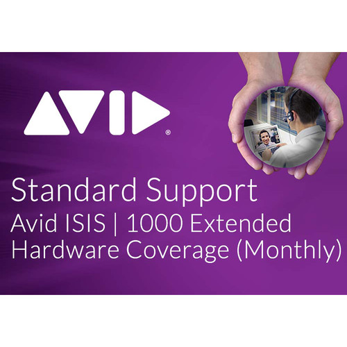 Avid Extended Hardware Coverage Add-On for ISIS 1000 Software 20TB (Monthly)