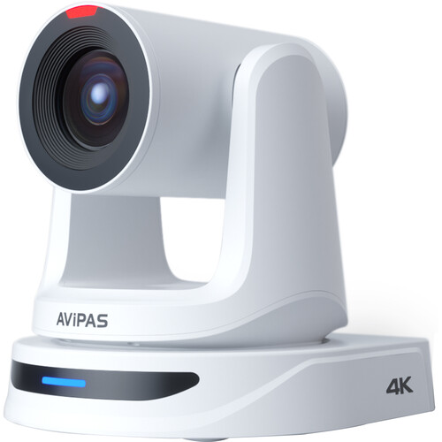 AViPAS AV-2040 HDMI/3G-SDI/IP/USB Auto Tracking UHD 4K 20x PTZ Camera with Tally (White)