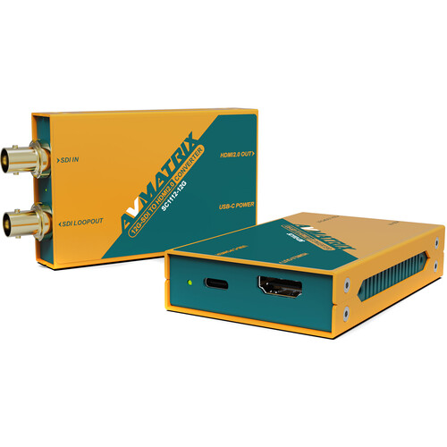 新品H i5-12G 12G-SDI TO HDMI 新品開封品　未使用 AVMATRIX 12G-SDI to HDMI 2.0 4K Broadcast Signal SC1112-12G B&H