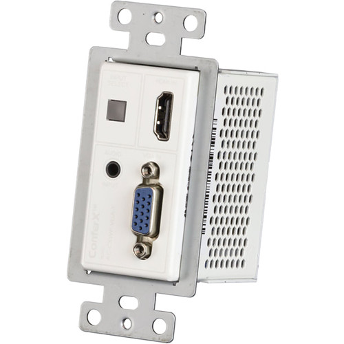 AVPro Edge ConferX HDMI/VGA over HDBaseT Wall Plate Transmitter (White)