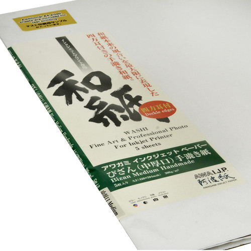 Awagami Factory Bizan Medium Natural Handmade Paper (A2, 16.5 x 23.4", 5 Sheets)