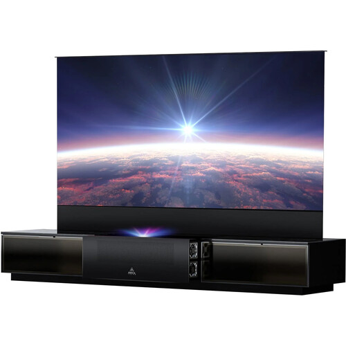 AWOL Vision VTV-220 Pro Vanish Laser TV with 120" Motorized Rising Screen and Smart Cabinet