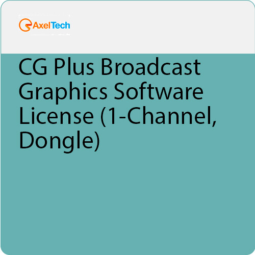 Axel Technology CG Plus Broadcast Graphics Software License (1-Channel, Dongle)