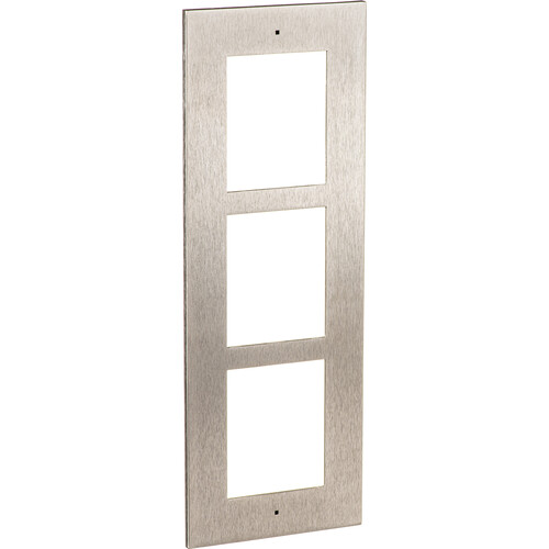 2N Flush Frame for 3 IP Verso Modules (Nickel)