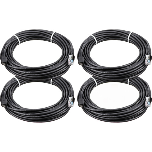 Axis Communications F7308 Black RJ12 Cable for F1004 Sensor Unit (26', 4-Pack)