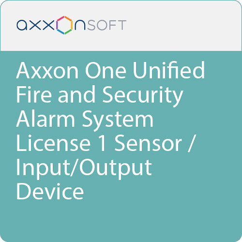 AxxonSoft Axxon One Unified Fire and Security Alarm System License 1 Sensor / Input/Output Device
