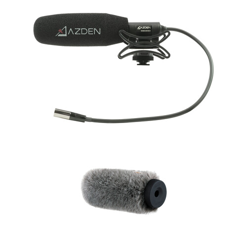 Azden SGM-250MX Mini-XLR Shotgun Microphone with Windshield Kit