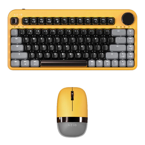 AZIO IZO Wireless Keyboard and Mouse Kit (Golden Iris)
