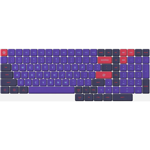AZIO Cascade 75% Layout Slim Keycaps (Neon Flux Light)