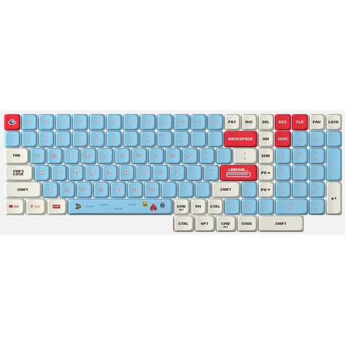 AZIO Cascade 75% Layout Slim Keycaps (Retro Arcade Dark)