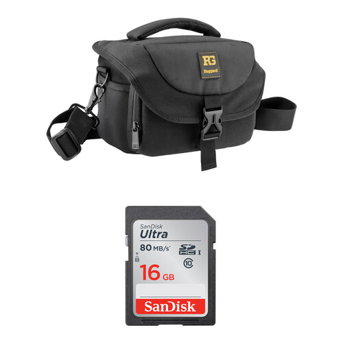 Ruggard Camera Bag and SD Memory Card Kit