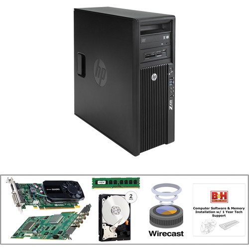 B&H Photo PC Pro Workstation Z420 Mid-Level Turnkey Video Kit with Telestream Wirecast Studio