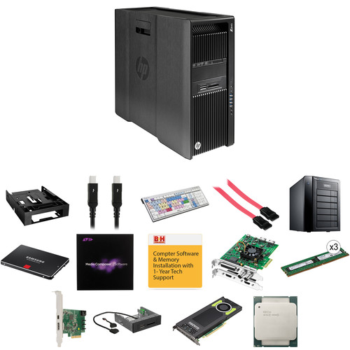 B&H Photo PC Pro Workstation Dual 8-Core with Avid and 12TB RAID Media Storage