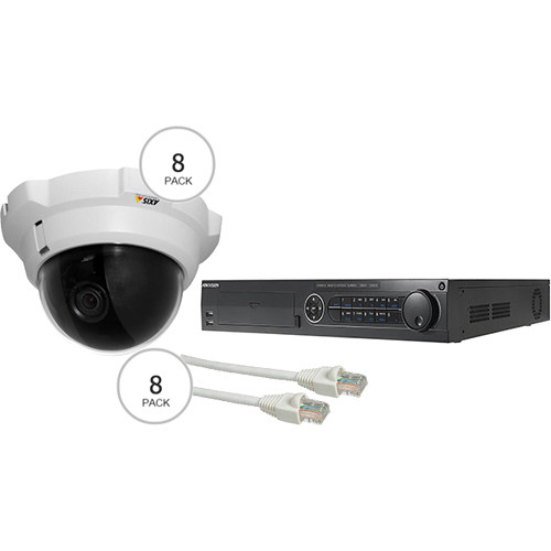 B&H Photo Video 16-Channel NVR with 2TB HDD and 8 IP Dome Camera System