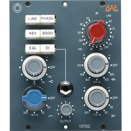 BAE Audio 1073D Deluxe Mic Pre 500 Series Module