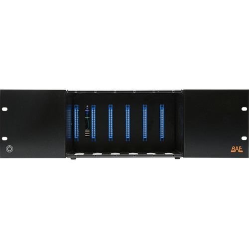 BAE Audio 500-Series 6-Space Rack with 48V Power Supply (3 RU)