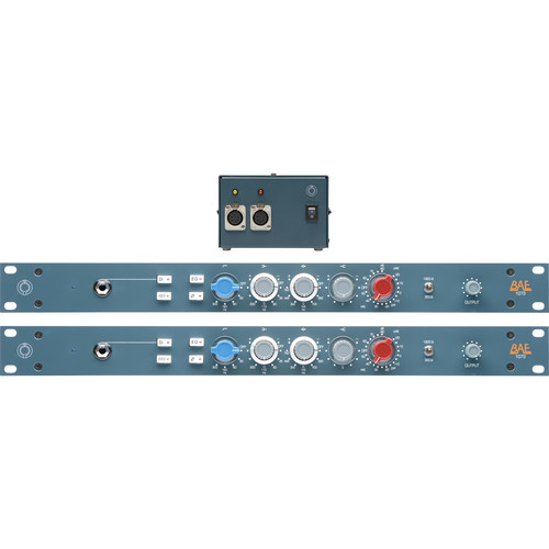 BAE Audio 1073 Mic Pre 19" Rack, with Power Supply (Pair)