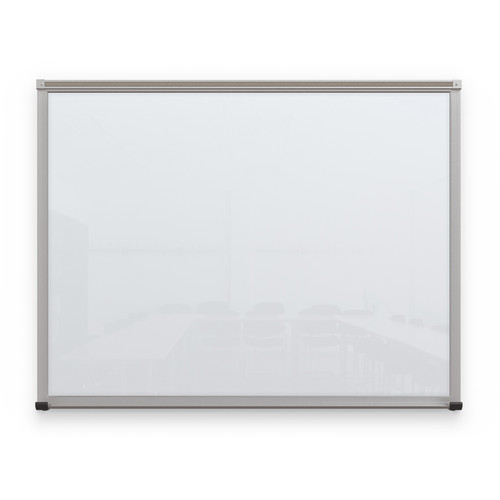 Balt Framed Magnetic Glass Dry Erase Whiteboard (Gloss White, 3 x 4')