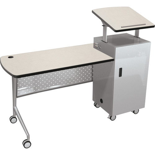 Balt Trend Podium Desk (Gray Mesh)