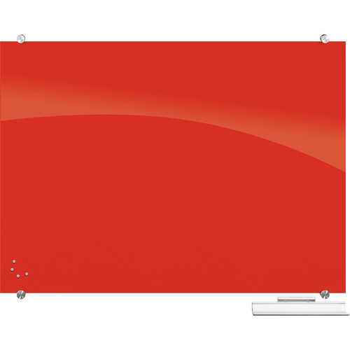 Balt 83844 Visionary Magnetic Glass Dry Erase Whiteboard (Red)