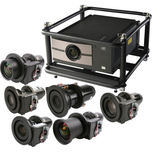 Barco RLM-W8 8000-Lumen WUXGA DLP Projector with Rental Frame and 7 Lenses