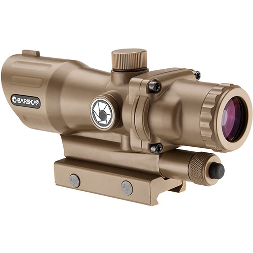 Barska 4x32 AR-15/M-16 Sight (Illuminated Target Dot Reticle, Tan/Flat Dark Earth)