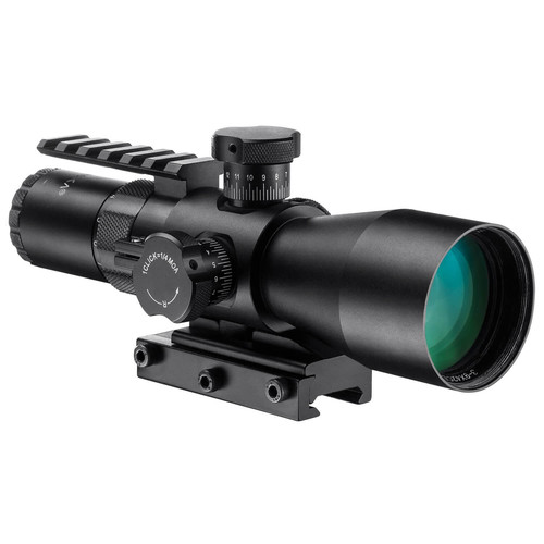 Barska 3-9x42 Contour Riflescope (Red-Green Mil-Dot Illuminated Reticle, Black Matte)