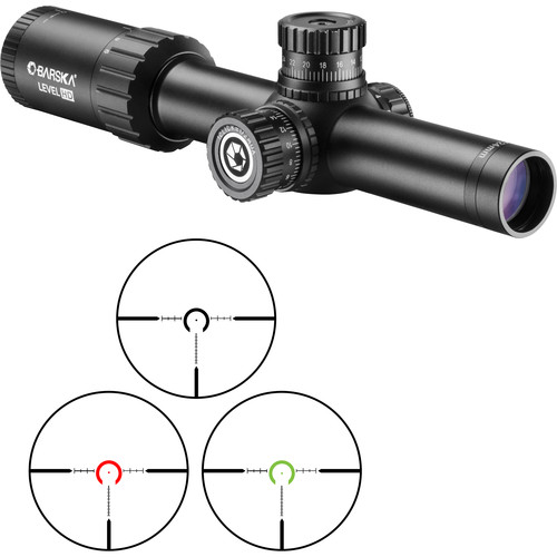 Barska 1-6x24 Level HD Riflescope (HRS MOA Illuminated Reticle, Matte Black)