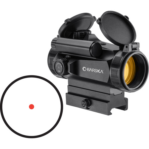 Barska AR-X HQ 1x30 Red Dot Sight (1 MOA Red Dot Reticle, Matte Black)