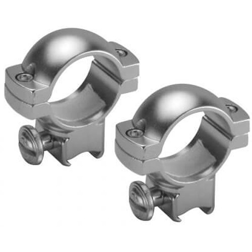 Barska Dovetail-Style Airgun .22 Riflescope Rings (1", Aluminum, Medium, Silver)