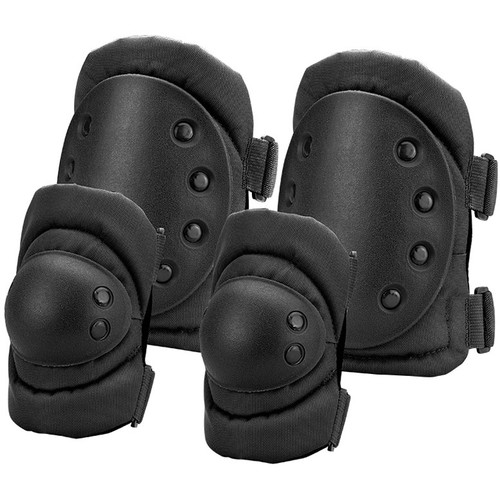 Barska CX-400 Loaded Gear Elbow and Knee Pad Set (Black)