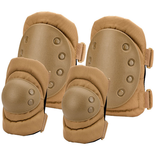 Barska CX-400 Loaded Gear Elbow and Knee Pad Set (Dark Earth)