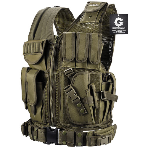 Barska Loaded Gear VX-200 Right-Handed Tactical Vest (OD Green)