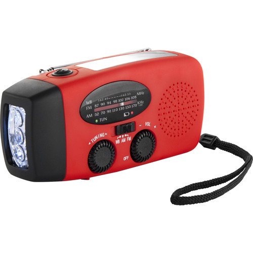 Barska Hand Crank Radio with Flashlight and Charger