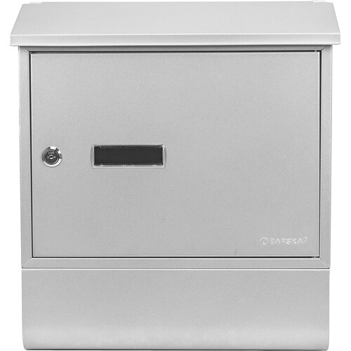 Barska Contemporary Locking Wall Mount Mailbox with Newspaper Bucket